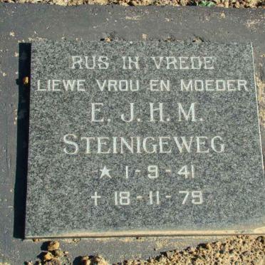 STEINIGEWEG E.J.H.M. 1941-1979
