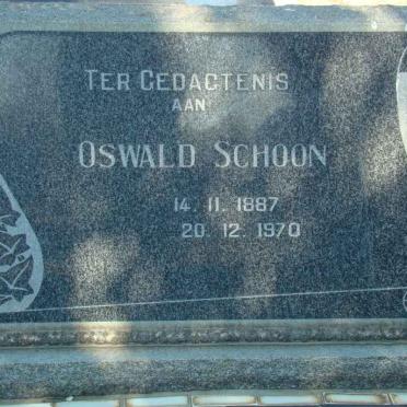 SCHOON Oswald 1887-1970