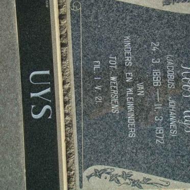 UYS Jacobus Johannes 1896-1972