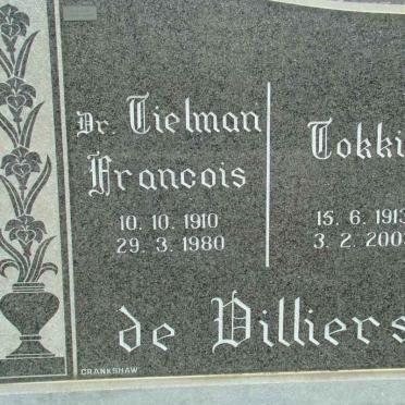 VILLIERS Tielman Francois, de 1910-1980 &amp; Tokkie 1913-2003