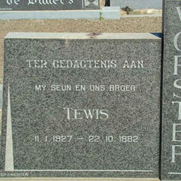 VORSTER Tewis 1927-1982