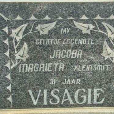 VISAGIE Jacoba Magrieta nee KLEINSMIT