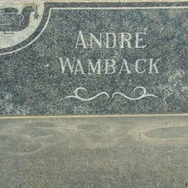 WAMBACK André
