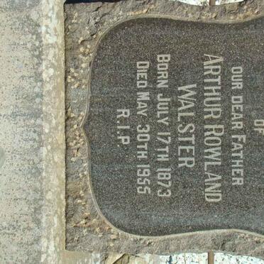 WALSTER Arthur Rowland 1873-1955