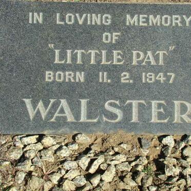WALSTER Little Pat  1947-
