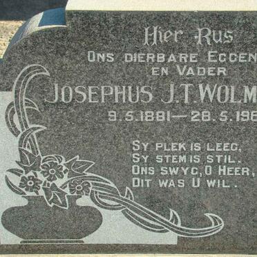 WOLMARANS Josephus J.T. 1881-1960