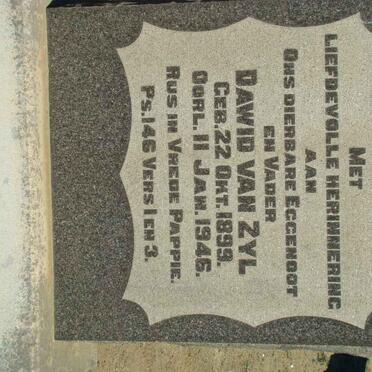 ZYL Dawid, van 1899-1946