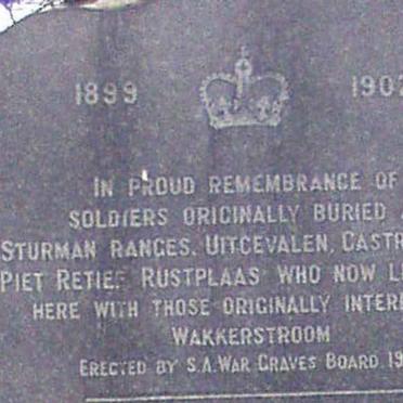 In Remembrance of British Soldiers 1899-1902