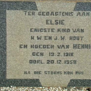 ? Elsie nee HOUY 1918-1958