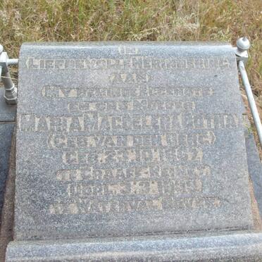 BOTHA Maria Magdelena nee VAN DEN BERG 1867-1939