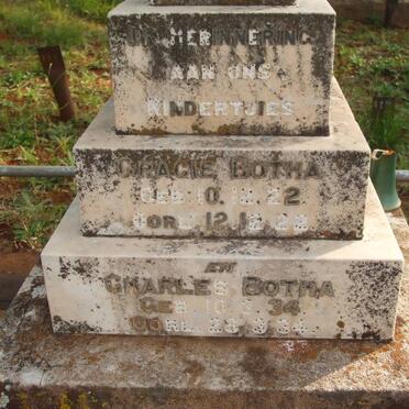 BOTHA Gracie 1922-1922 :: BOTHA Charles 1934-1934