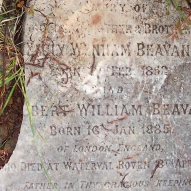 BEAVAN ? Wentham 1852-1901 :: BEAVAN Bert William 1885-1901