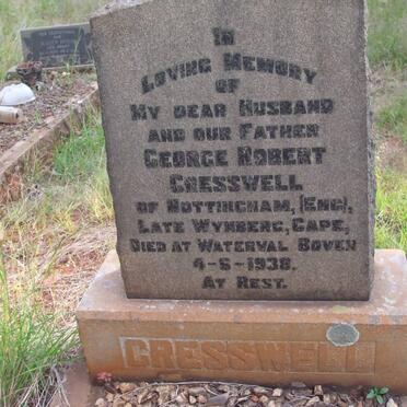 CRESSWELL George Robert -1938