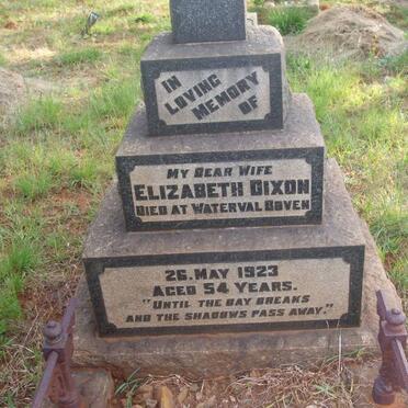 DIXON Elizabeth -1923