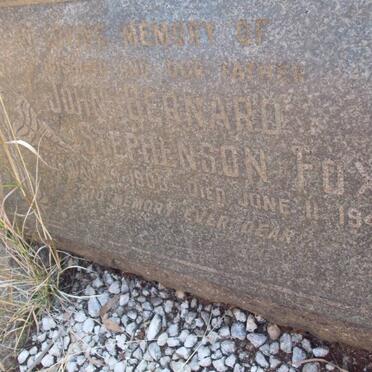 FOX John Bernard Stephenson 1903-1945