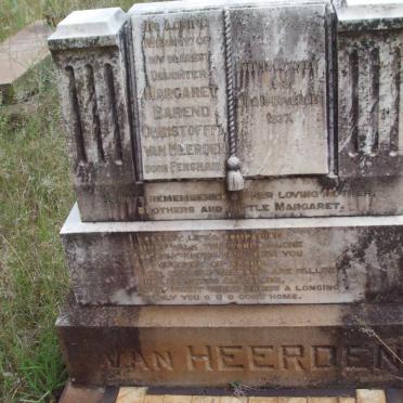 HEERDEN Margaret Barend Christoffel, van nee FENSHAM