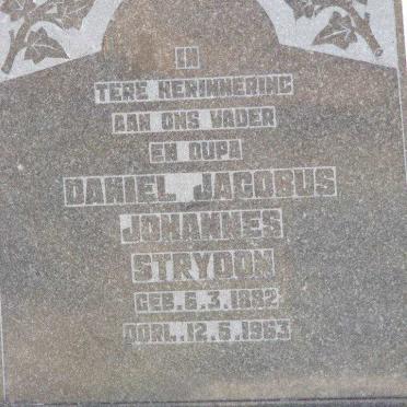STRYDOM Daniel Jacobus Johannes 1882-1963