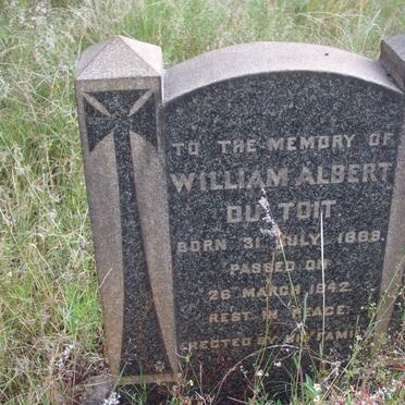 TOIT William Albert, du 1888-1942