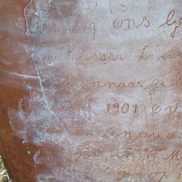 WENNAAR ? Susana Lowisa, de 1901-1903