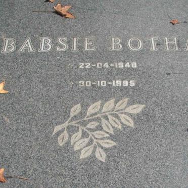 BOTHA Babsie 1948-1995