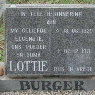 BURGER Lottie 1929-1971