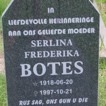 BOTES Serlina Frederika 1918-1997