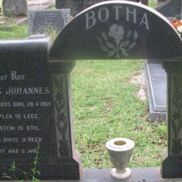 BOTHA Josias Johannes 1893-1968 &amp; Gertruida S.M.M. 1900-1995