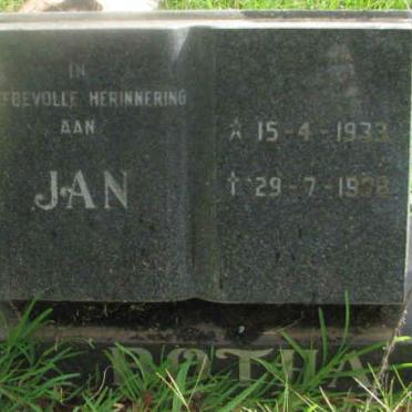 BOTHA Jan 1933-1988