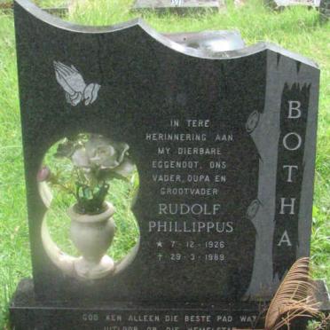 BOTHA Rudolf Phillippus 1926-1989