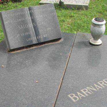 BARNARD Salomon Gert 1903-1980