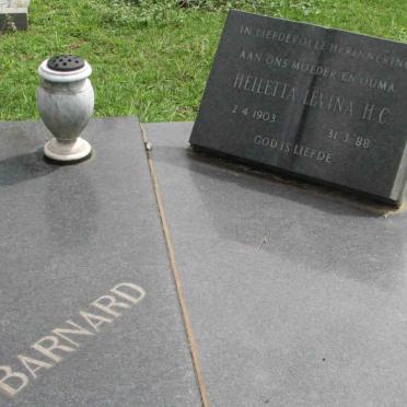BARNARD Salomon Gert 1903-1980 &amp; Heiletta Levina H.C. 1903-1988