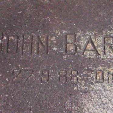 BARKER John 1888-1956