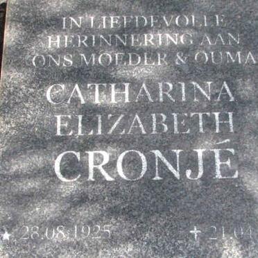 CRONJE Catharina Elizabeth 1925-2004