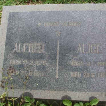 CARTWRIGHT Alfred 1875-1956 &amp; Alice 1882-1955