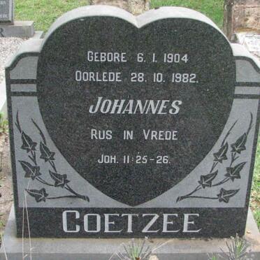 COETZEE Johannes 1904-1982