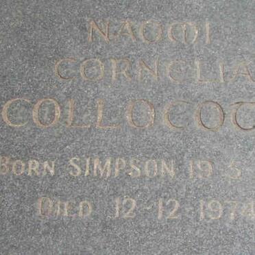 COLLOCOTT Naomi Cornelia nee SIMPSON 1918-1974