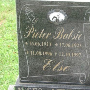 ELSE Pieter 1923-1996 &amp; Babsie 1923-1997