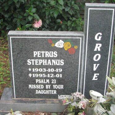 GROVE Petrus Stephanus 1903-1995