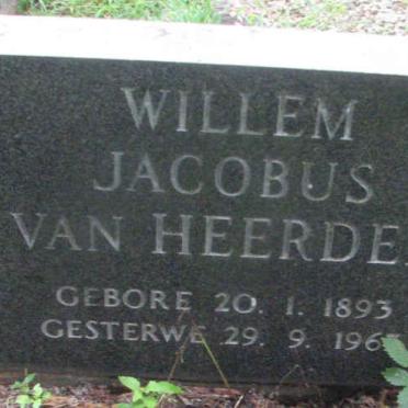 HEERDEN Willem Jacobus, van 1893-1967