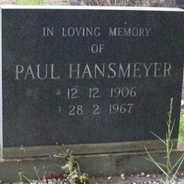 HANSMEYER Paul 1906-1967
