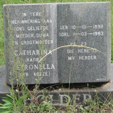 HOLDER Catharina Petronella nee KOTZÉ 1898-1983