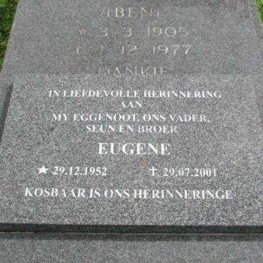 JACOBS Barend Jacobus 1905-1977 :: JACOBS Eugene 1952-2001