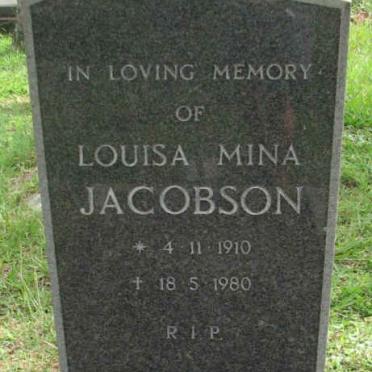 JACOBSON Louisa Mina 1910-1980