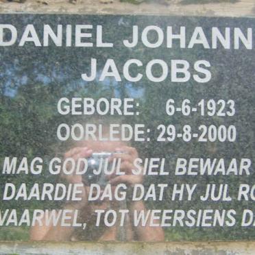 JACOBS Daniel Johannes 1923-2000