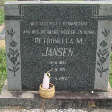 JANSEN Petronella M. 1897-1971