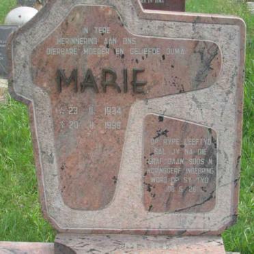 JAGER Marie, de 1934-1998