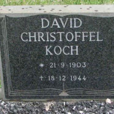 KOCH David Christoffel 1903-1944