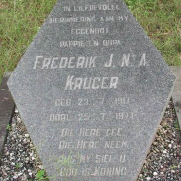 KRUGER Frederik J.N.A. 1917-1977