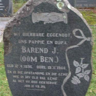 KLERK Barend J., de 1896-1964