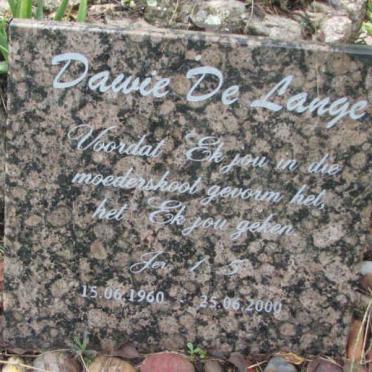 LANGE Dawie, de 1960-2000